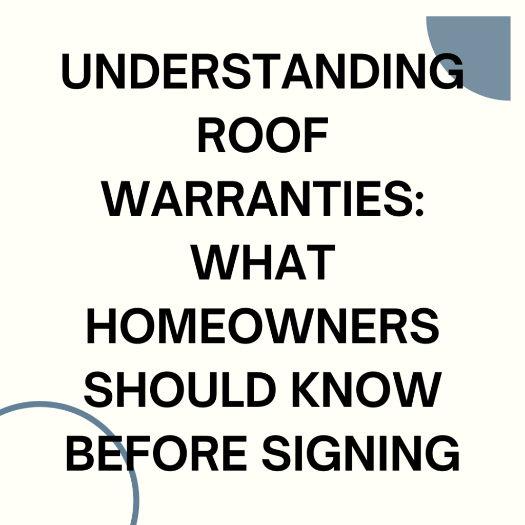 roof warranties