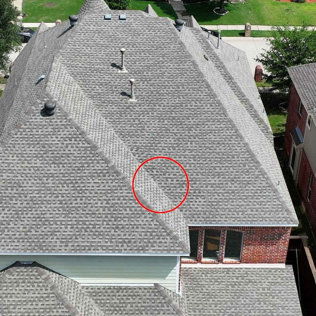 a roof where you feel like its not properly installed